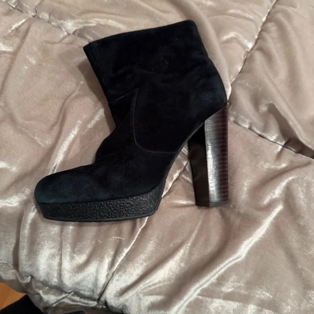 Elaine Turner Midnight Heeled Boots